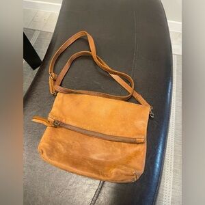 ABLE Women's Emnet Fold Over Leather Crossbody Purse Bag Handmade